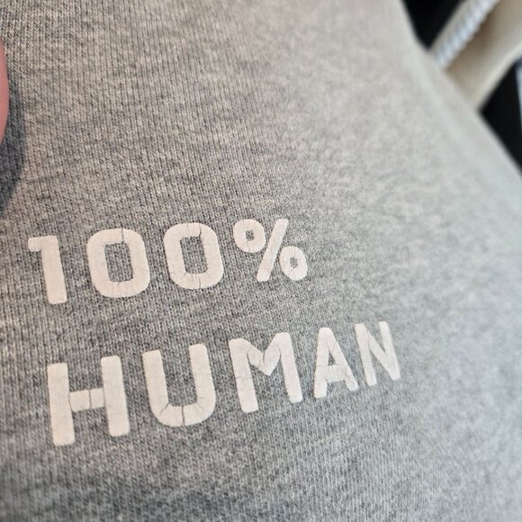 Everlane Gray 100% Human Crewneck Sweatshirt Small Graphic Women's Size Medium - Picture 10 of 10